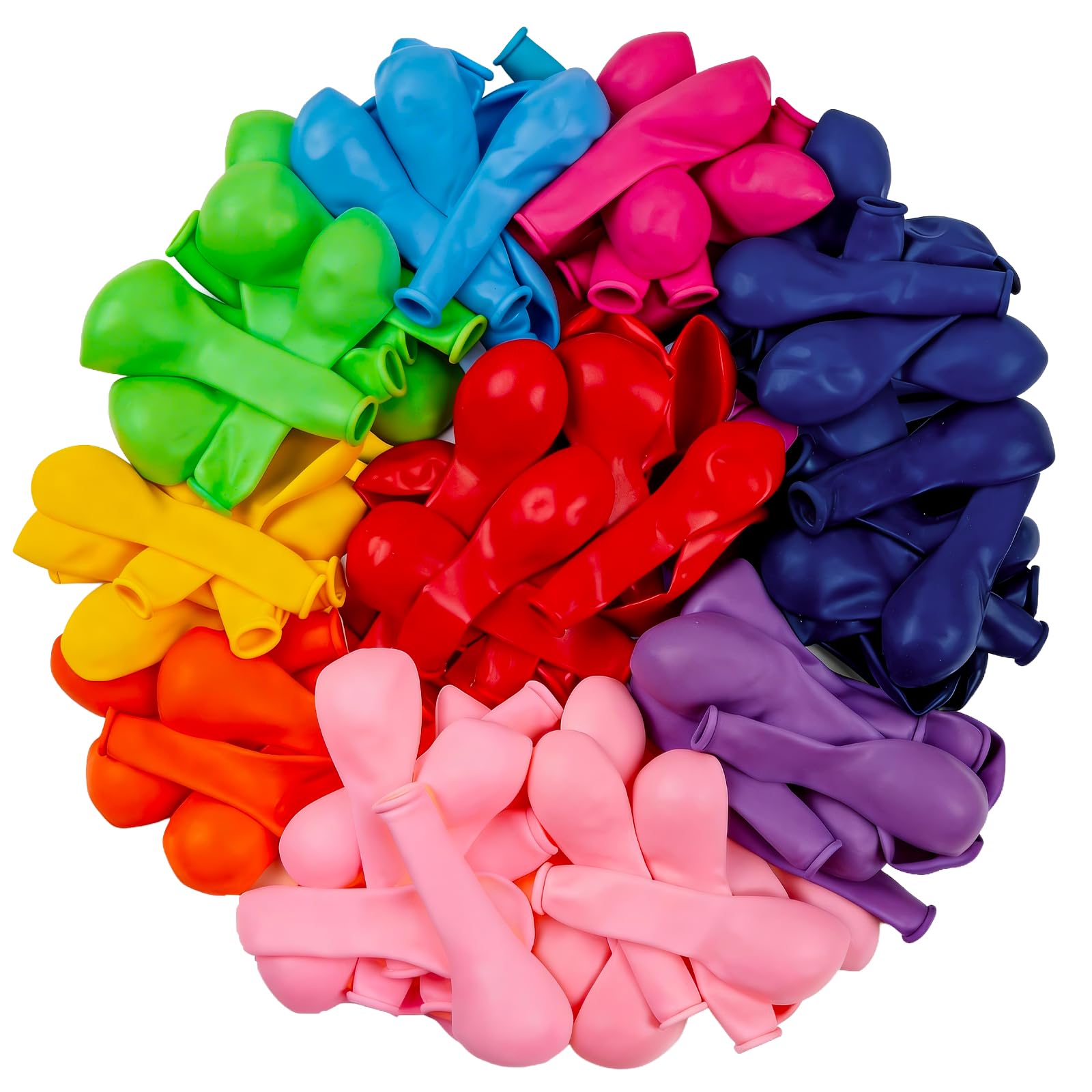 PartyWoo Assorted Colors Rainbow Balloons 100pcs Multicolor Colorful Color | 5 I