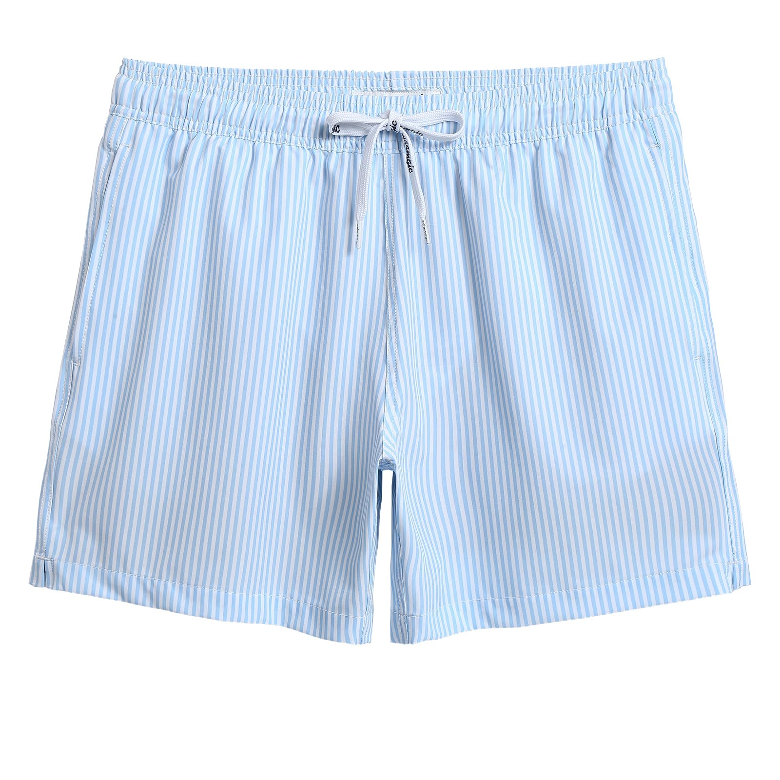 maamgic Mens Retro 4 Way Stretch Swim Trunks with Mesh Vintage 80s 90s Quick Dry