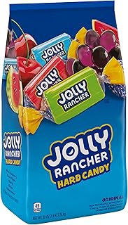JOLLY RANCHER Assorted Fruit Flavored Hard Candy Bulk Bag, 5 lb | Jolly Ranchers Hard Candy, Watermelon, Green Apple, Cherry, Grape and Blue Raspberry, Party Bulk Candy, 5 lb