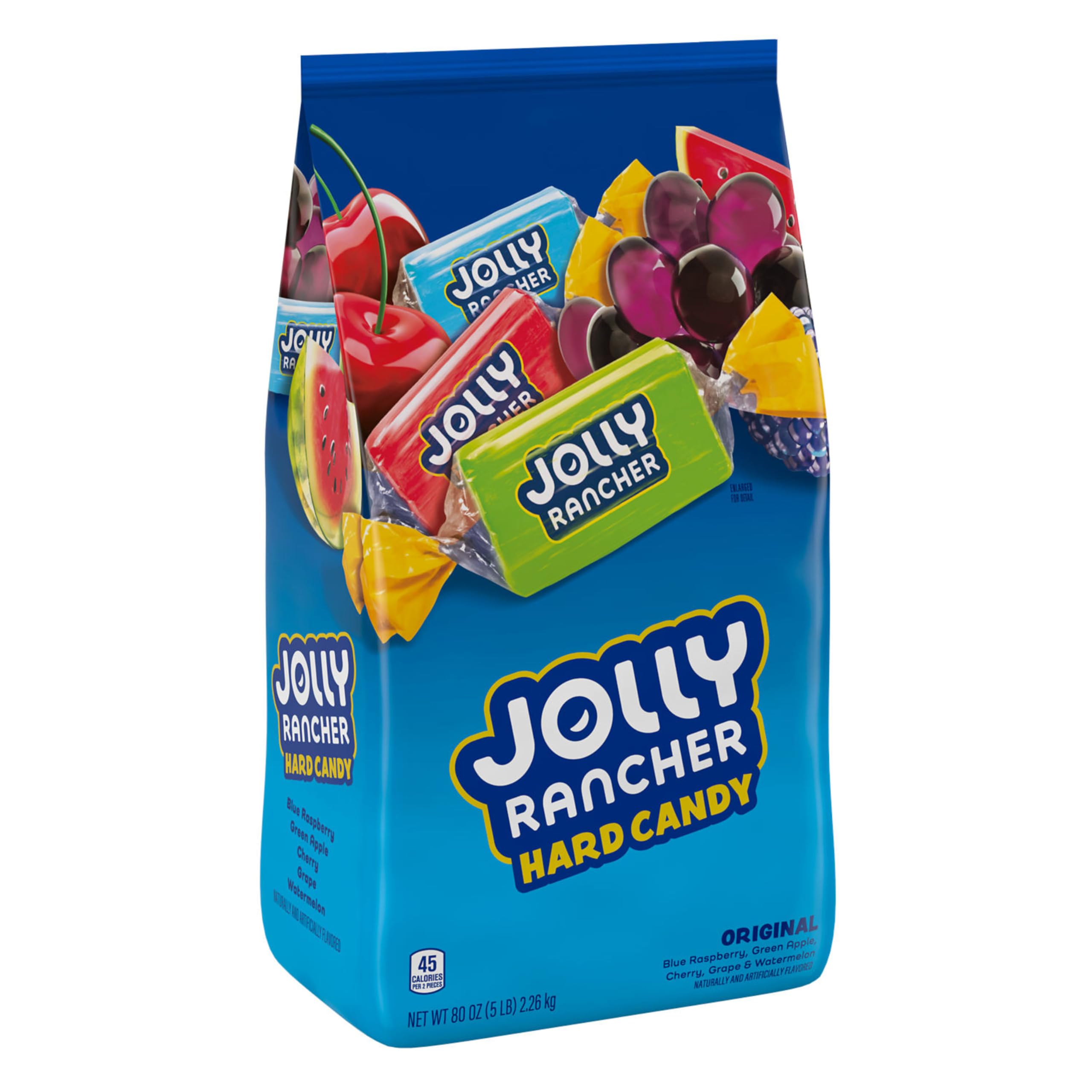 JOLLY RANCHER Assorted Fruit Flavored Hard Candy Bulk Bag, 5 lb | Jolly Ranchers