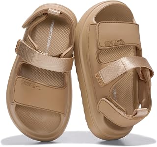 Project Cloud Sandali per ragazze, leggeri e regolabili, sandali per bambini, resistenti all'acqua, ciabatte antiscivolo per bambini (Little Goldie)