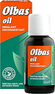 Olbas Oil 30ml - Inhalant Decongestant Oil - Relief from Catarrh, Colds & Blocked Sinuses