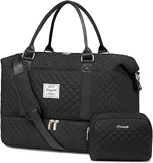LOVEVOOK Travel Duffle Bag,Weekender Bags for Women with Shoe Compartment | Carry on Overnight Bag with Toiletry Bag,Gym Duffel Bag with Wet Pocket, Hospital Bags for Labor and Delivery,Gift for Women