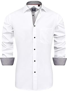 J.VER Pantalones de Pijama Button Down Shirt for Men