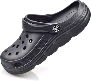 PIMIO Garden Clogs for Women and Men,Slip On Work Shoes with Arch Support,Womens Mens Quick-Dry Water Shoes Casual Sandals,Comfortable Slippers