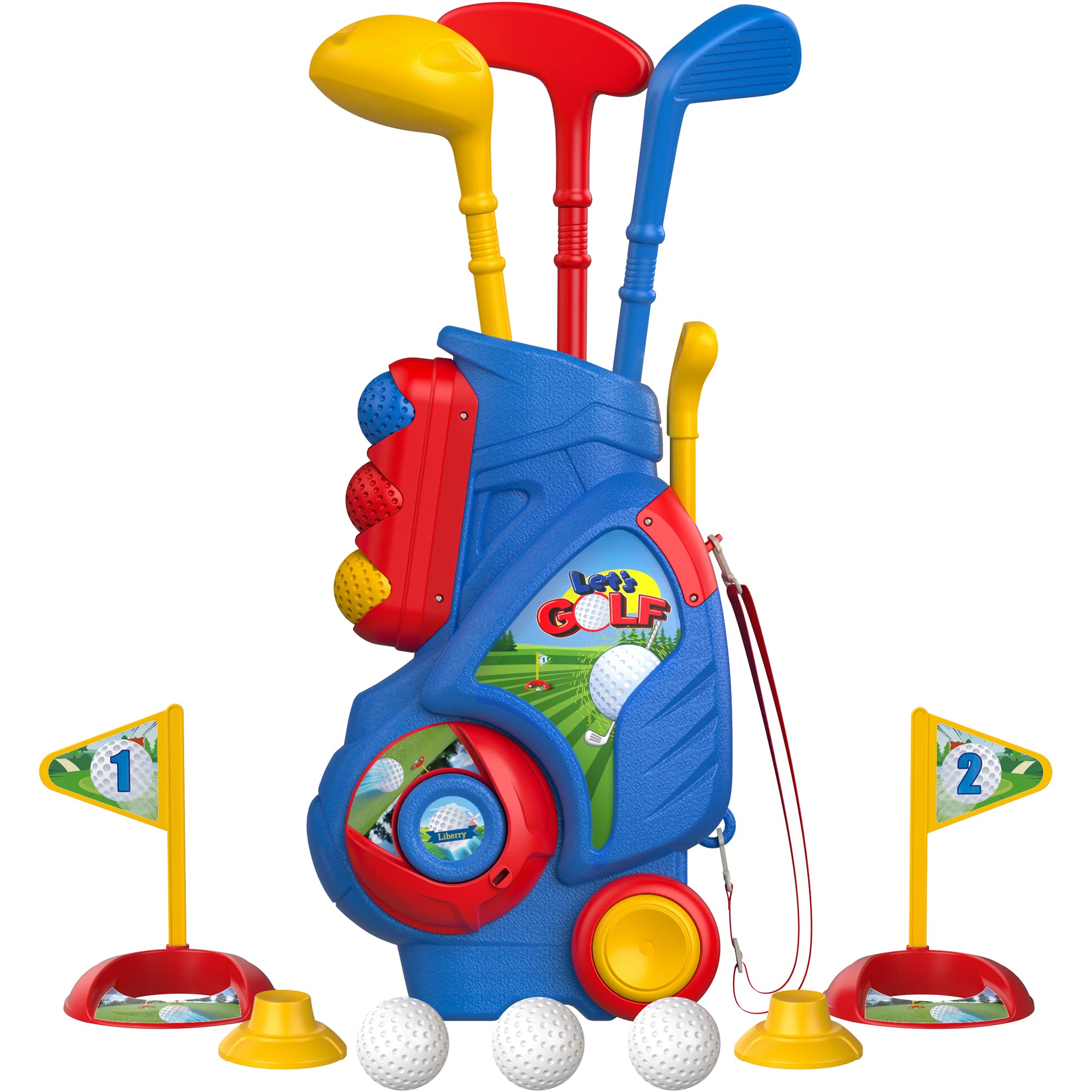 Liberry Toddler Golf Clubs Set Toy for 1 2 3 4 Years Old Boys Girls, Blue | Upgr