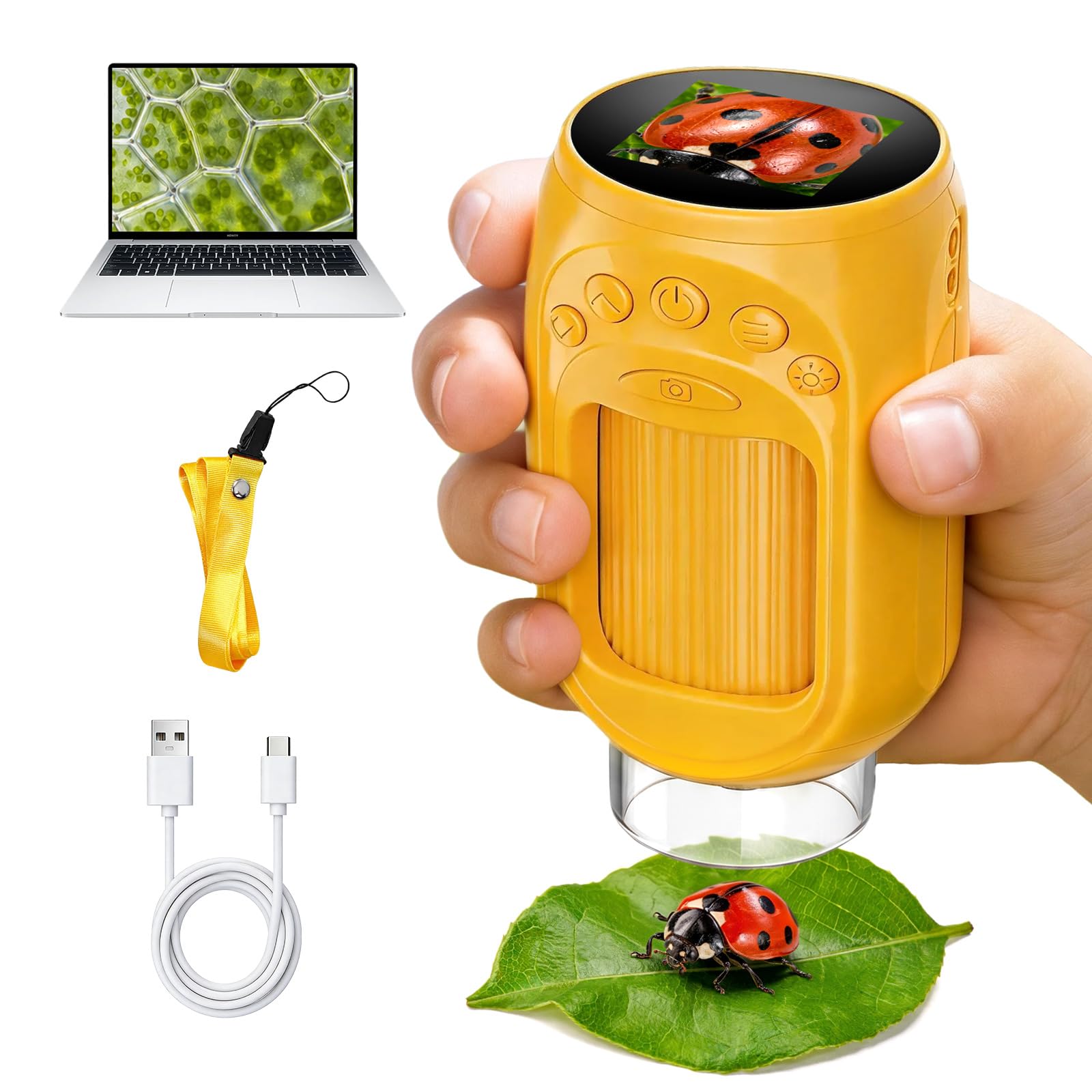 1000X Handheld Digital Microscope for Kids: STEM Toys Gifts Boy Girls 3-12 | 4K 