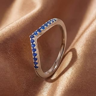 1PC Elegant Simple Stackable V Shape Ring Suitable for Women Daily Wear, Great Gift for Women on Holiday