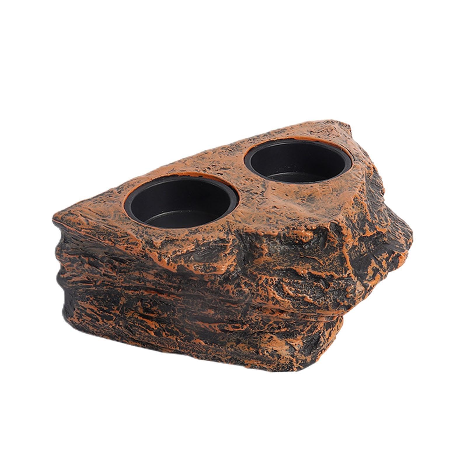 LALOCAPEYO Magnetic Reptile Feeding Ledge,Hanging Reptile Food Water Dish, Repti
