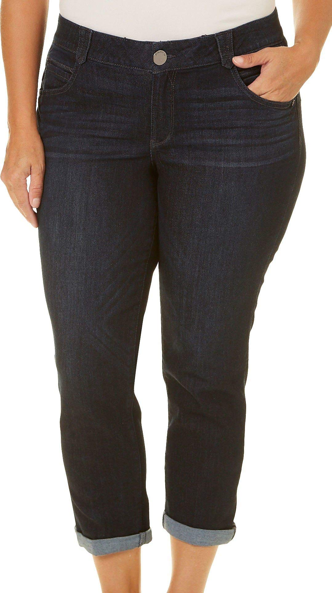 Democracy - Plus Size Ab Solution Crop, Women's Jeans