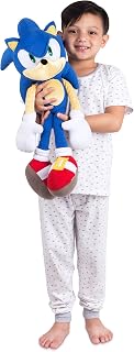 Franco Kids Bedding Plush Cuddle Pillow Buddy, One Size, Sonic The Hedgehog
