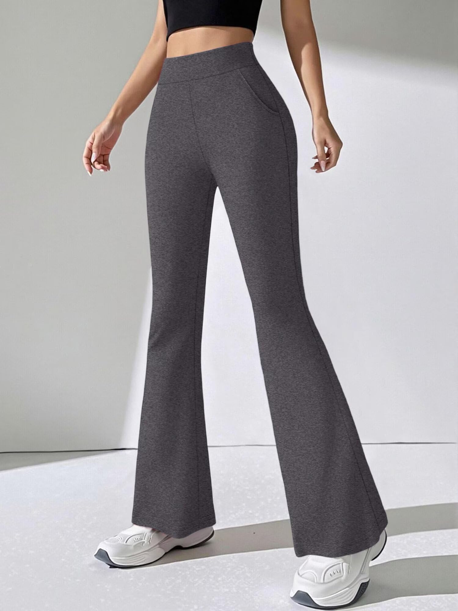 Women's Flared Pants 96% Polyester, 4% Elastane