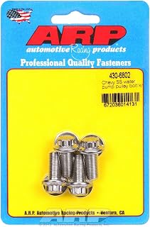 Automotive ARP 4306802 Stainless Steel 3-Piece Lower Water Pump Pulley Bolt Kit