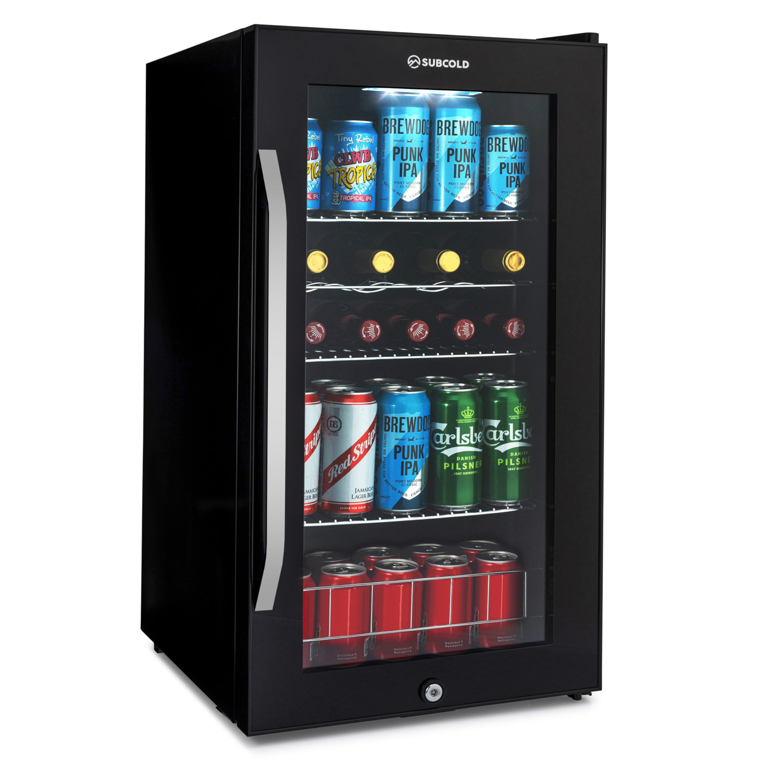 Subcold Ace90 LED Touch Control Beer Fridge With Glass Door | Premium Drinks & W