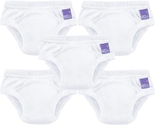 Bambino Mio Potty Training Pack of 5 Learning Diapers, White, 3 Years+