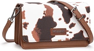 Wrangler スモールクロスボディウォレットパース RFIDトレンディパース レディース用 調節可能なストラップ付き