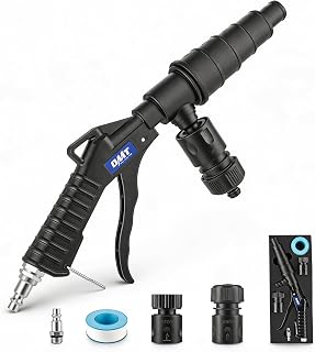 Orion Motor Tech Coolant Flush Gun Radiator Flush Kit for 0.75-1.57in Hoses | Lever Action, Air &amp; Water Flow, 5/8" &amp; 3/4" Hose Adapters, 1/4" Air Fitting &amp; PTFE Tape Included for Radiators &amp; Heater Cores