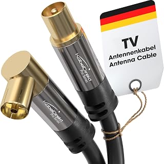 KabelDirekt – 4K Aerial TV Antenna Cable – 1m, black