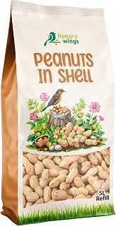 Premium Wild Bird Food 5L Refill, (5L Bag, Peanuts In Shell) | Refill, 5L Bag