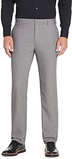 Van Heusen Men's Wrinkle Free Stretch Flat Front Dress Trousers Wrinkle Free Stretch Flat Front Dress Trousers