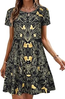 elescat Women's Sleeveless Summer Dress