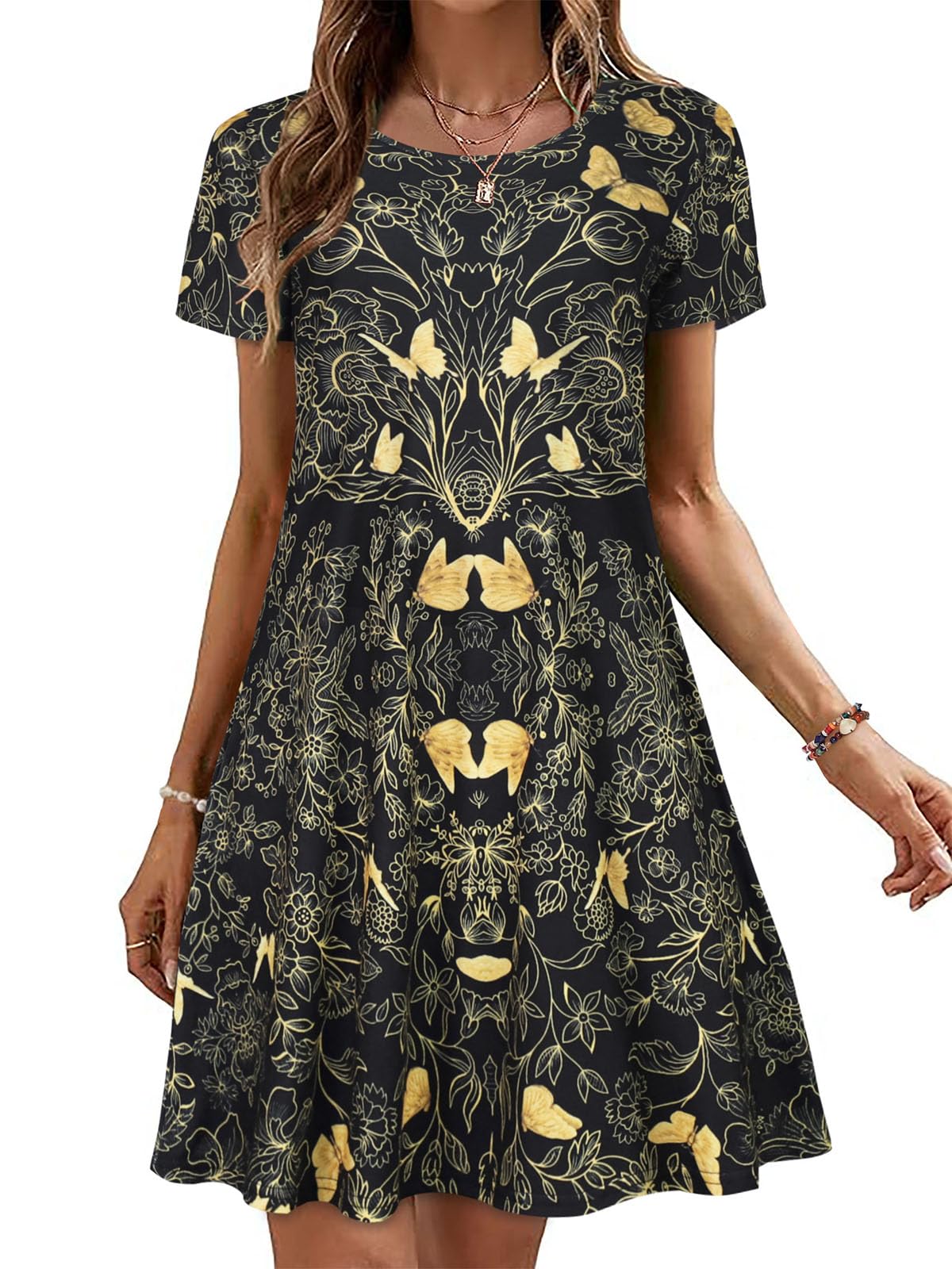 elescat Women's Sleeveless Summer Dress