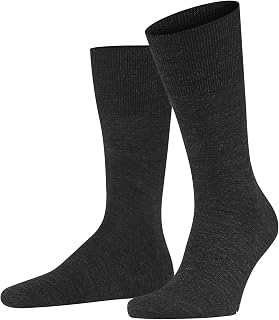 FALKE Men's Airport Dress Sock - Merino Wool/Cotton Blend, Multiple Colors, US Sizes to 15, 1 Pair