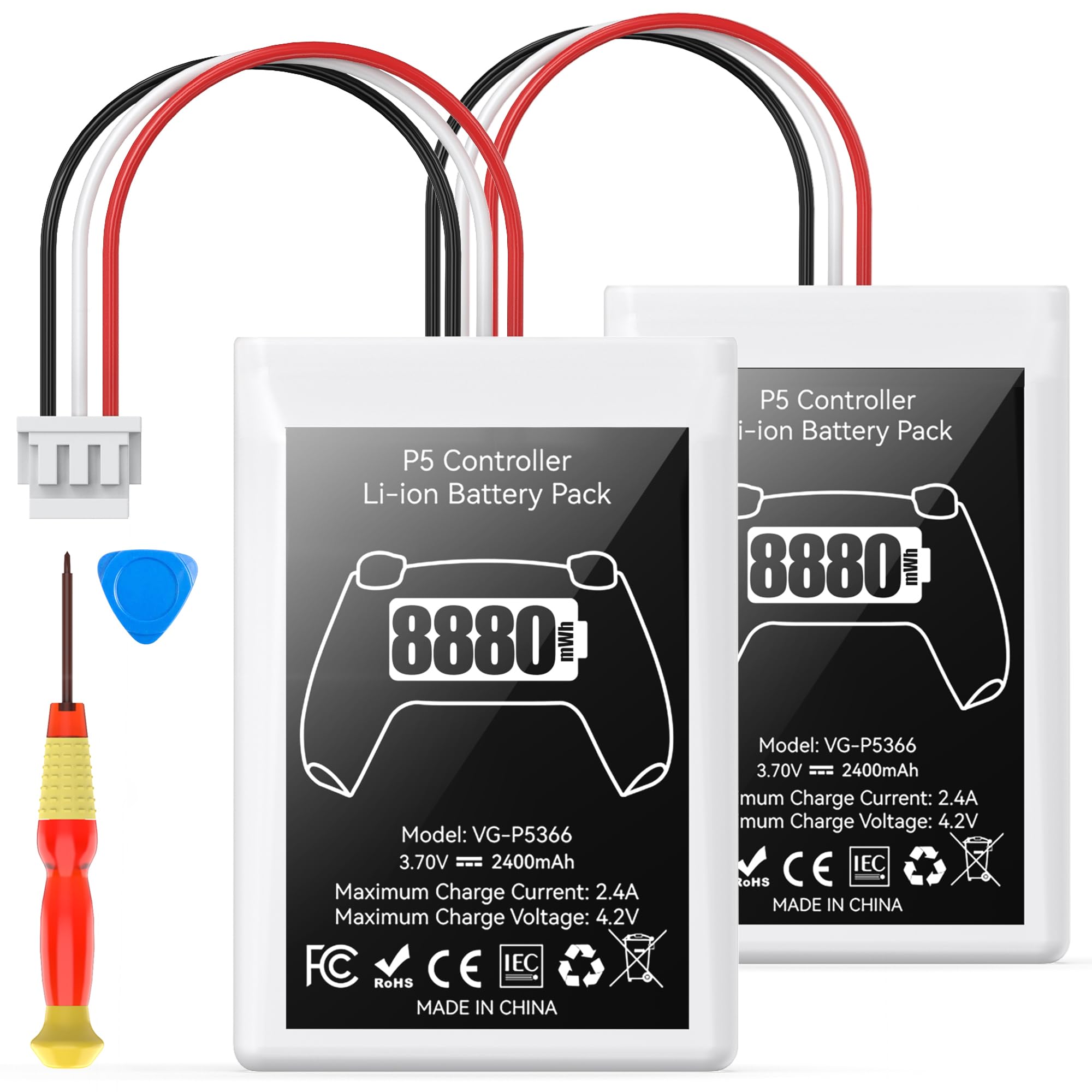 Kosker PS5 Controller Battery Replacement Kit Compatible with PlayStation 5 Orig