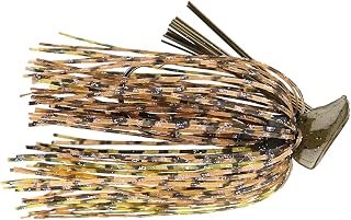 Buckeye Lures 1/2 Oz Flat Top Finesse Jig with Premium Skirting & Rubber Skirt Collar Durable Versatile Fishing Bait