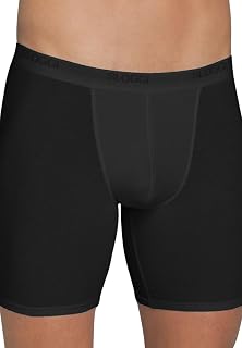 SLOGGI Mod Short Long Black Men's 96% Cotton 4% Lycra