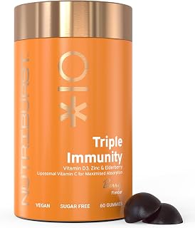 Nutriburst Triple Immunity • Wellbeing Support • Vegan & Sugar Free Gummies