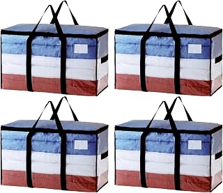 TAILI Extra Große Umzugstasche Aufbewahrungstaschen, 4 PCS Transparente