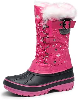 DREAM PAIRS Kids Waterproof Winter Snow Boots