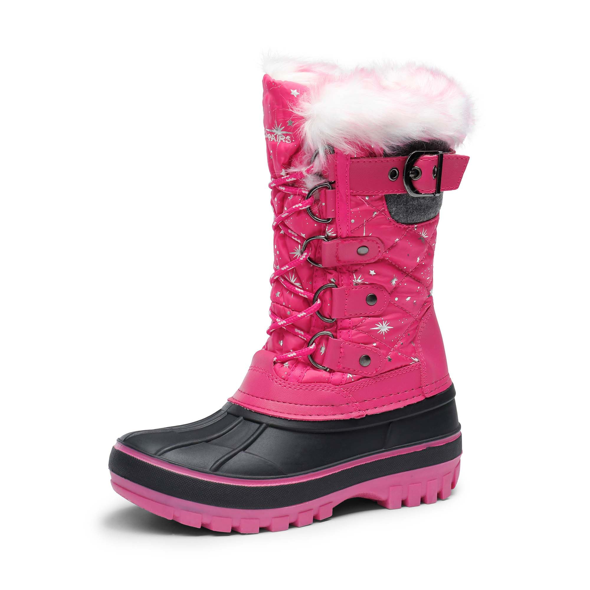 DREAM PAIRS Kids Waterproof Winter Snow Boots