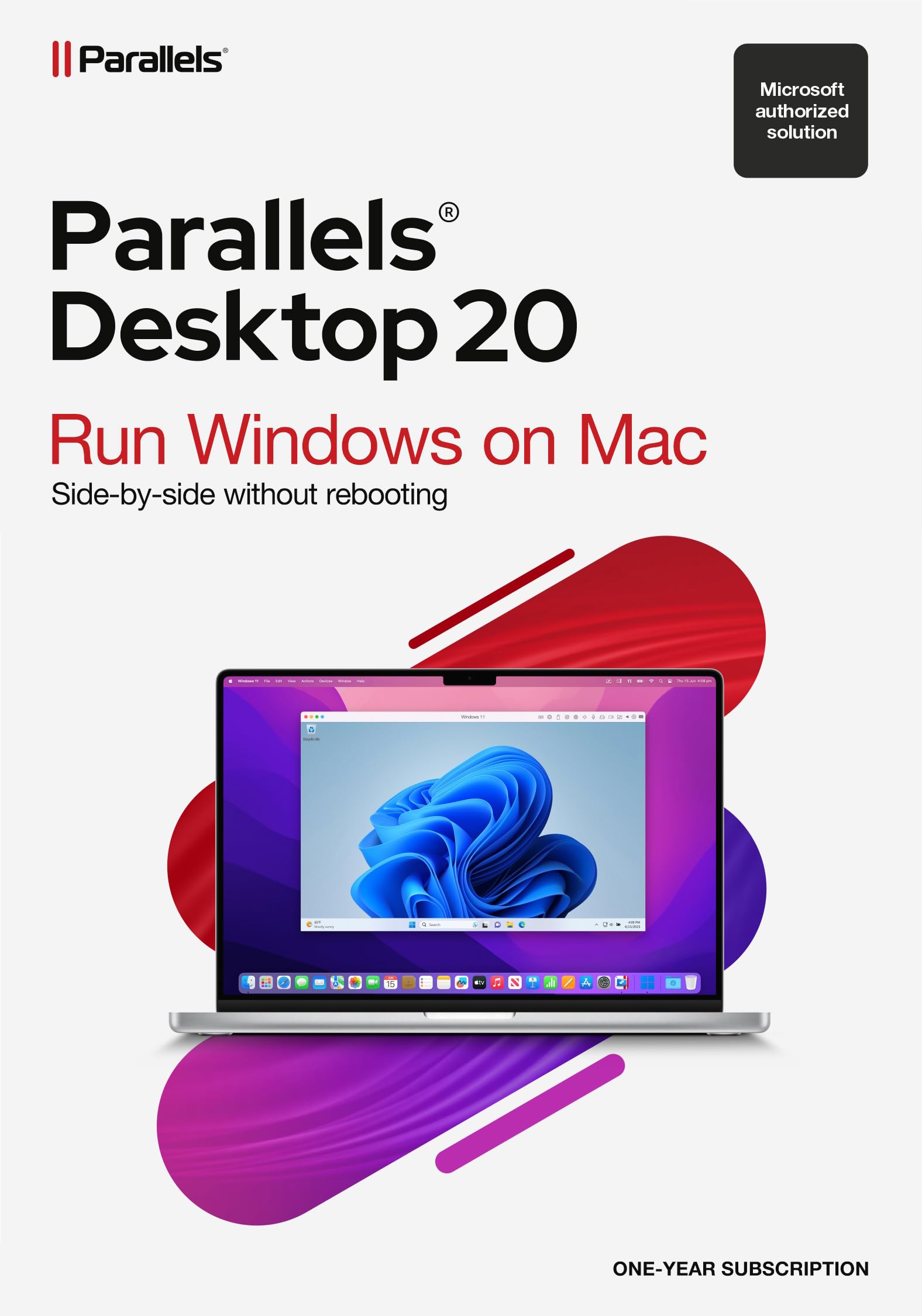 Parallels Desktop 18 Pro | Run Windows on your Mac | 1 Device | 1 User | 1 Year 