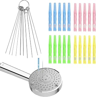 20 Pieces Shower Head Cleaning Brush with 10 Picks, Multi-Szie Shower Head Cleaning Tool Kit for Unclogging Small Holes Small Nozzles Pores