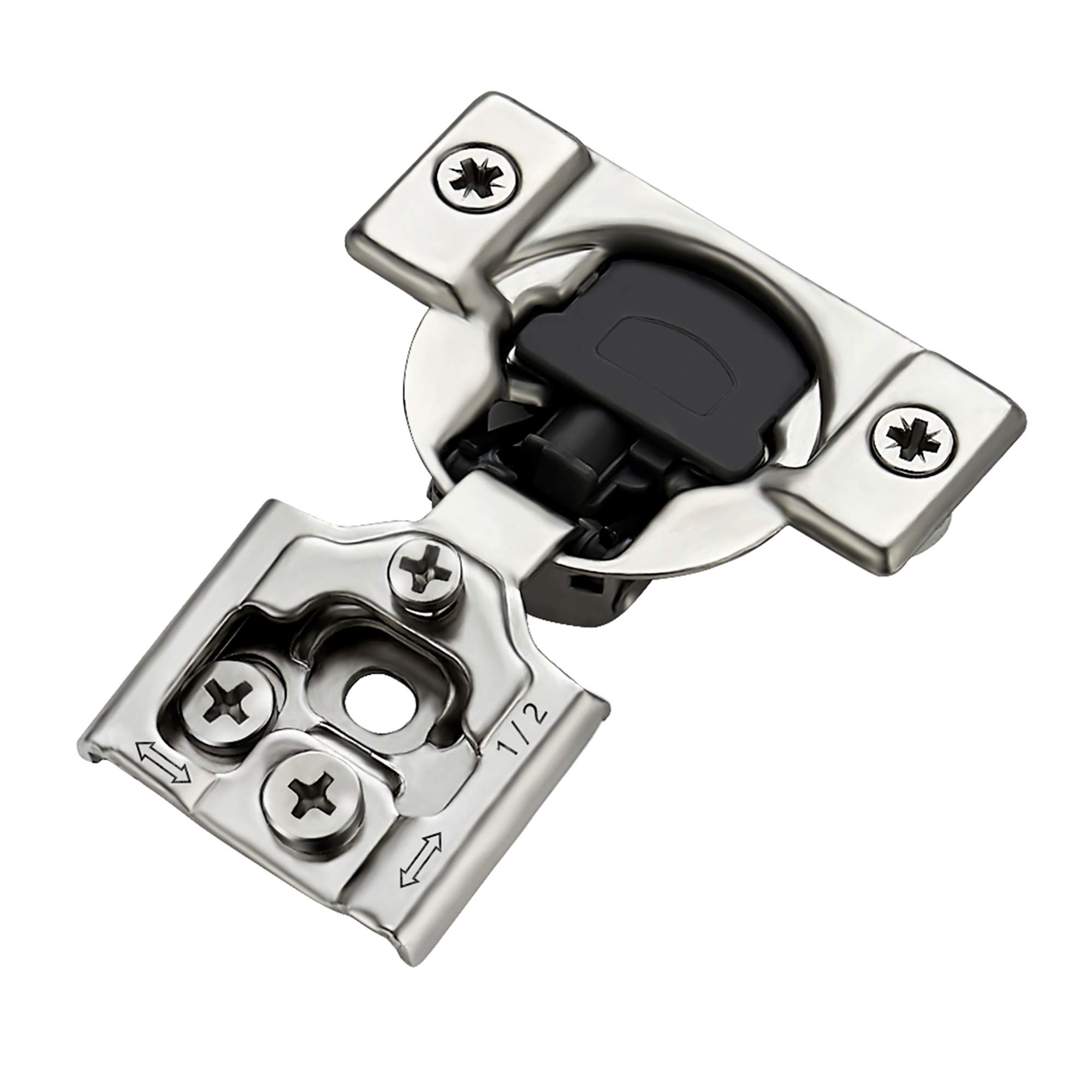 Soft Close Hinges for Kitchen Cabinet Hinges, 1/2 Inch Overlay, 60 Pack | 30 Pai