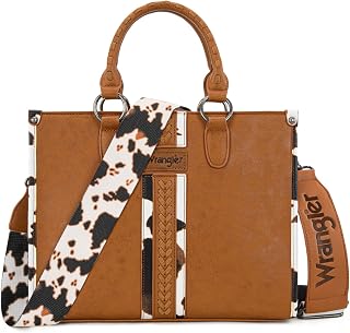 Montana West Wrangler Animal Print Tote Bag for Women Western Purse Boho Top Handle Satchel Handbag