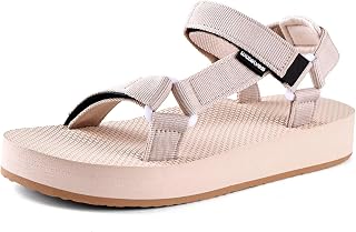 WateLves Womens-Sport-Sandals Hiking Sandals with-Arch-Support Webbing-Outdoor-Beach-Water-Sandals for Travel-Walking-Trekking-Camping