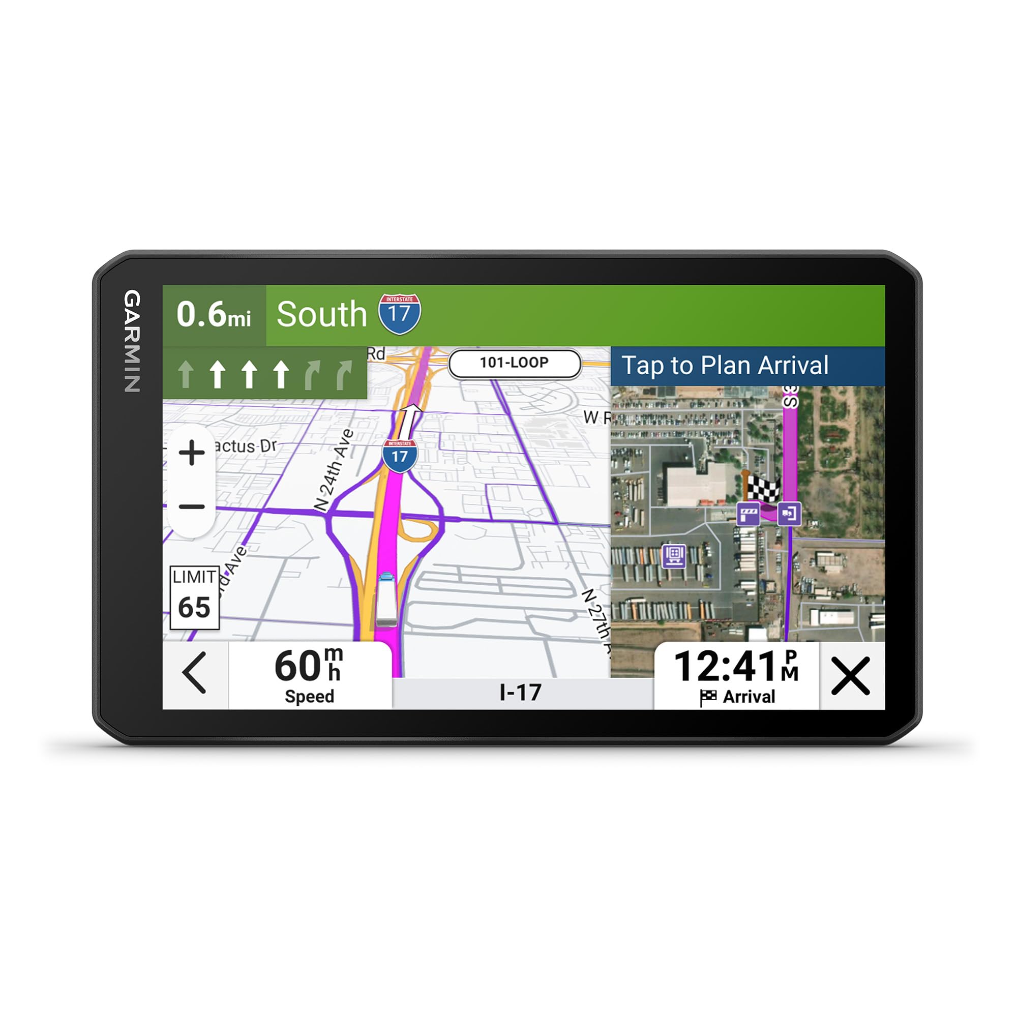 Garmin dezl OTR720, Large 7' GPS Navigator, Custom Truck Routing, Satellite Imag