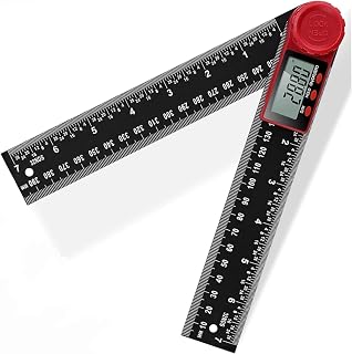 Digital Angle Finder, 200mm/7 Inch Digital Protractor with LCD Display, High Precision Angle Measuring Tool for Woodworking Construction Marking DIY Alignment