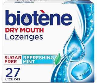 Biotene Dry Mouth Lozenges for Dry Mouth and Fresh Breath, 27 Count | Dry Mouth Relief and Breath Freshener, Refreshing Mint, Provides Dry Mouth Relief, Freshens Breath, Sweetened With Xylitol