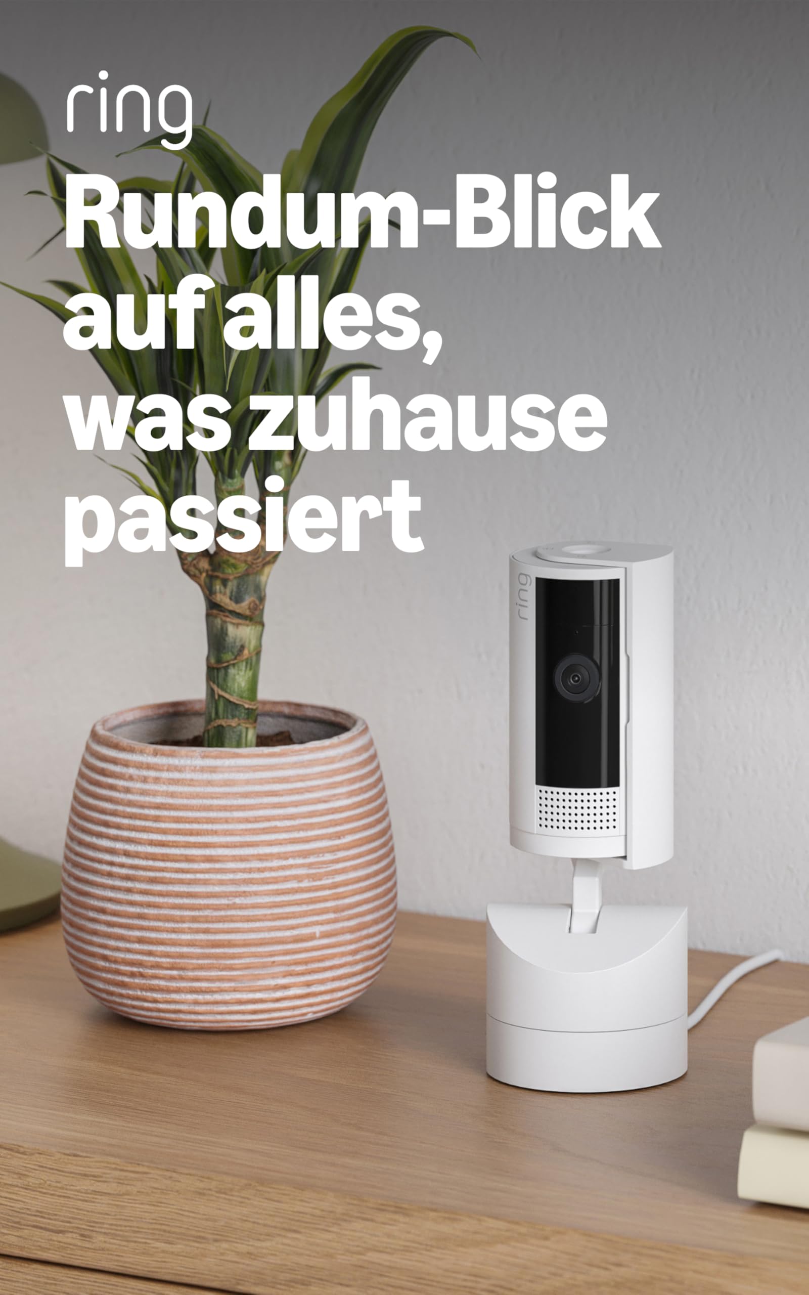 Ring Pan-Tilt Indoor Camera | Plug-In Pet Security Camera | 360° pan & 169° tilt