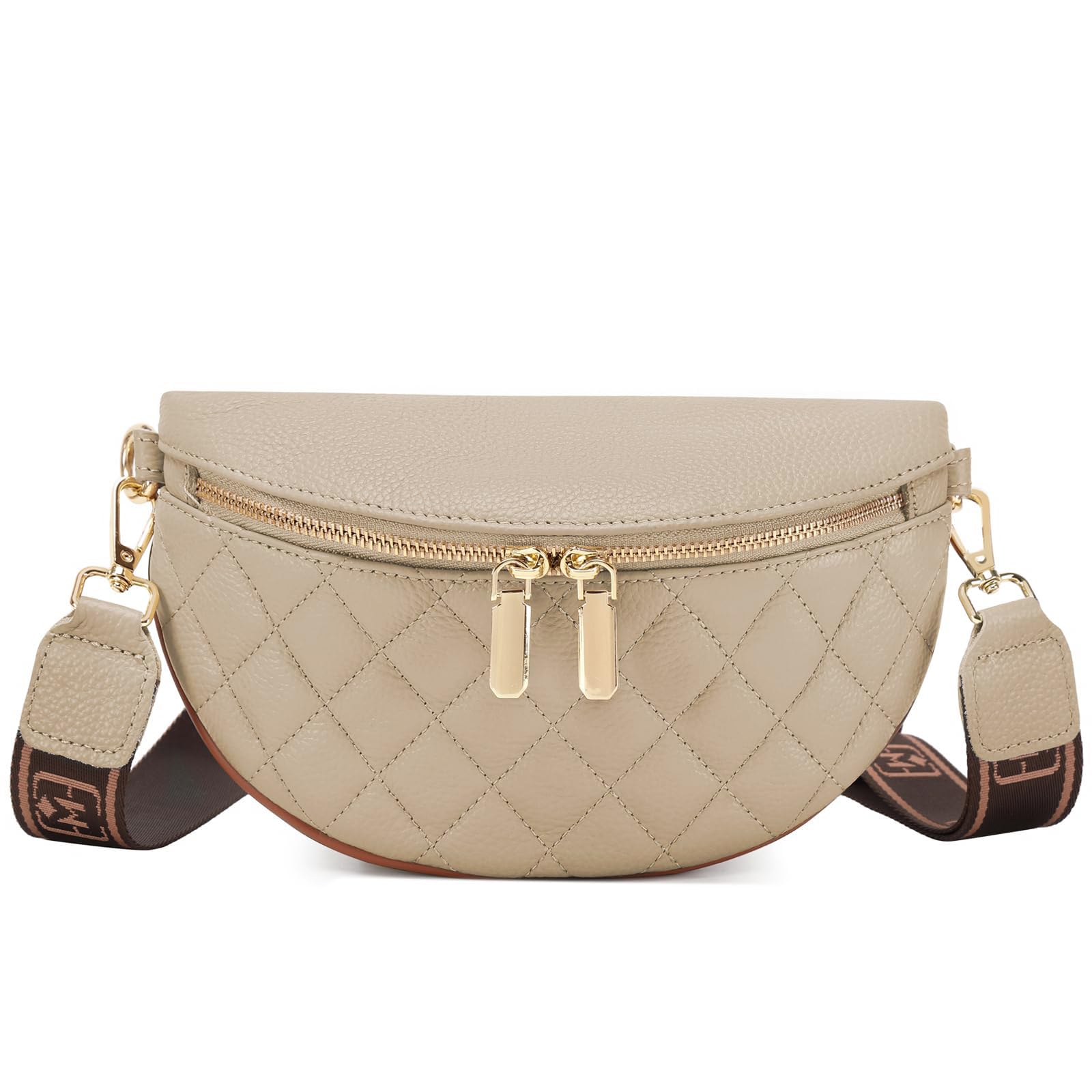 Genuine Leather Crossbody Bum Bags for Women Anti-theft Travel Fanny Pack