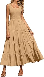 PRETTYGARDEN Tank Summer Dresses for Women Maxi Dress Casual Women's (Pack of 1)