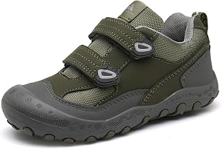 Mishansha Botas de senderismo para niños y niñas, resistentes al agua, anticolisión, antideslizantes, atléticas, para exteriores