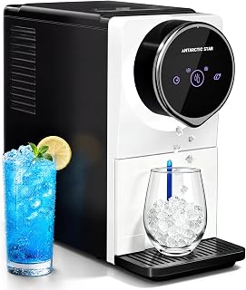 Nugget Ice Maker Countertop Gen 2, Auto Dispenser Machine | 33Lbs/24H, 1.8L Tank, 1.5Lbs Storage, Self-Cleaning, Touch Screen, Penguin Design With Smart Light Alert, Home/Office/Kitchen