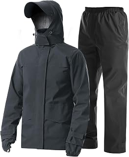 Coutyuyi Rain Suit for Men Women Reflective Suit 100% Waterproof Outdoor Raincoat Windproof Raincoat