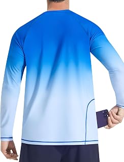 KPSUN Men's Swim Shirts Short Sleeve Quick Dry UPF 50+ Sun Protection Rash Guard Beach Fishing T Shirts