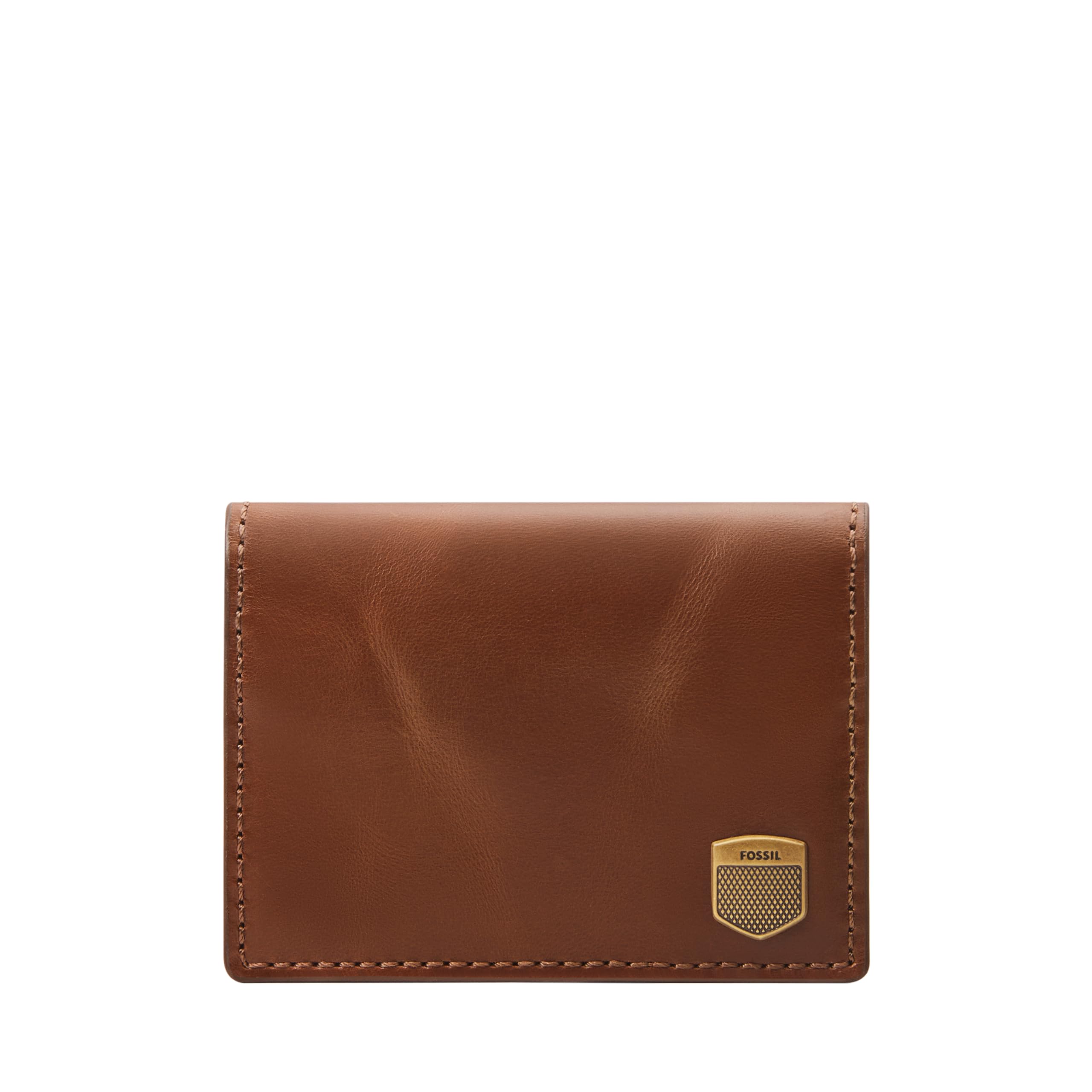 Fossil Men's Hayes Leather Card Case Bifold Wallet, Black (Model: ML4646001)